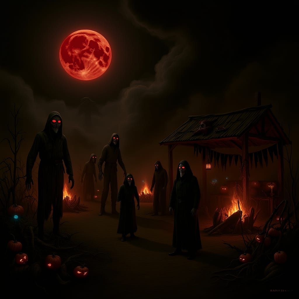 Nightmare Harvest Festival in Haunted Village