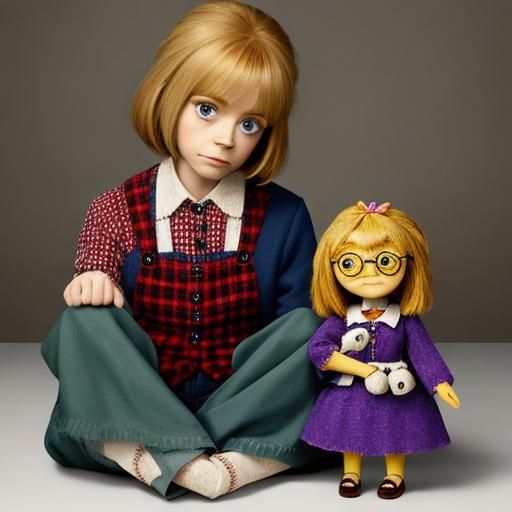 Young Girl with Her Doll