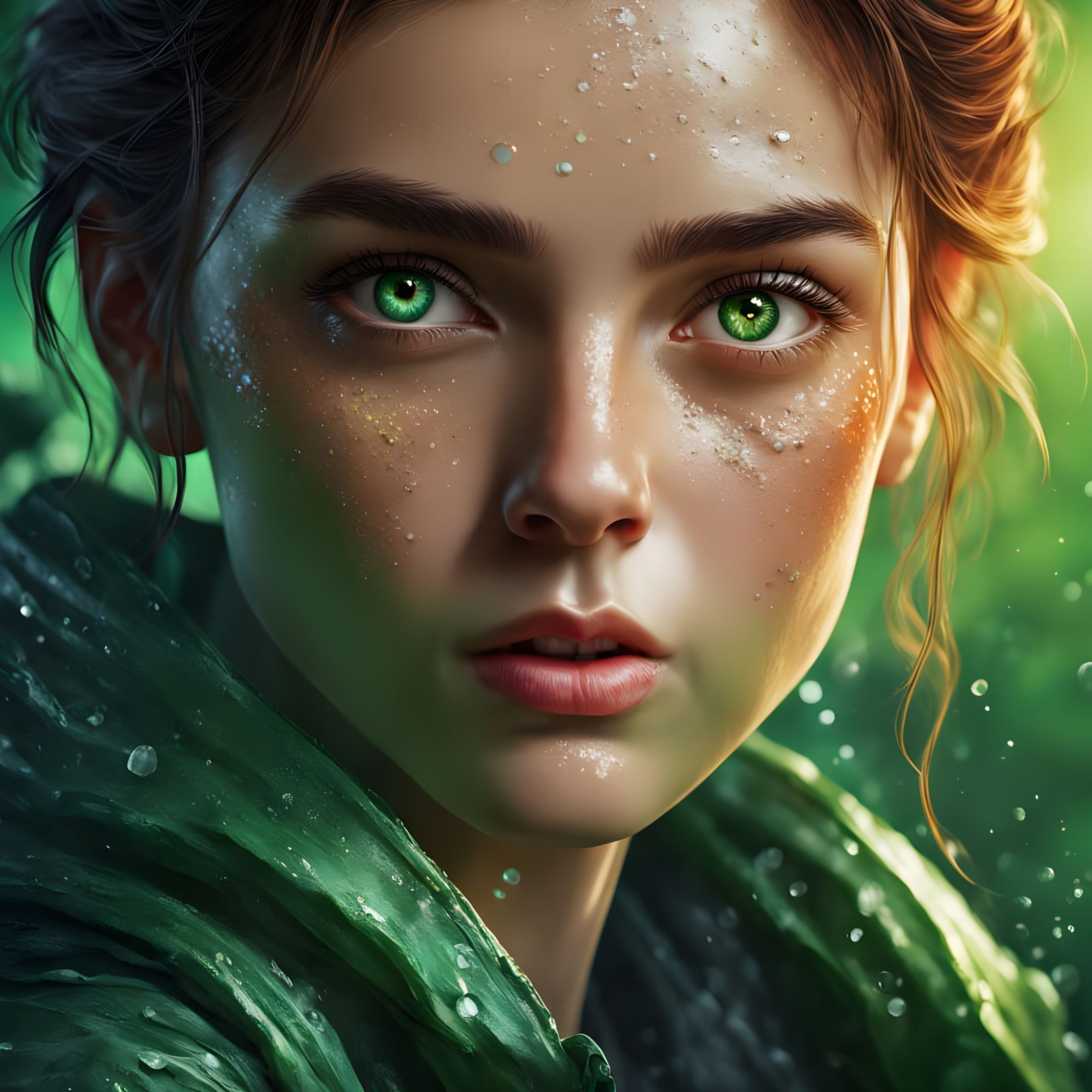 Hyperrealistic Portrait in Vibrant Colors