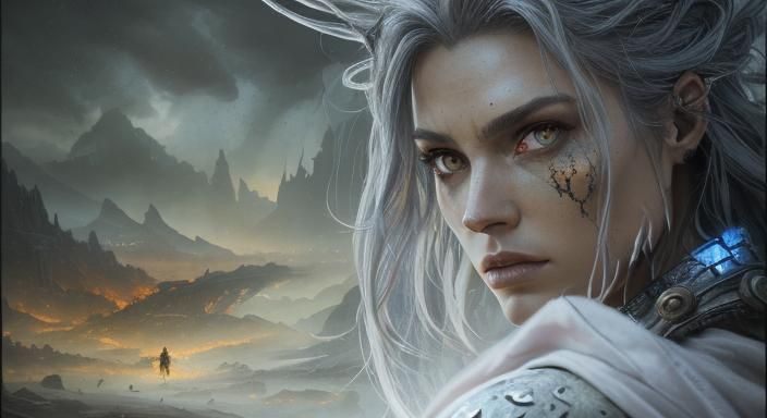 Post-Apocalyptic Warriors in a Cinematic Landscape