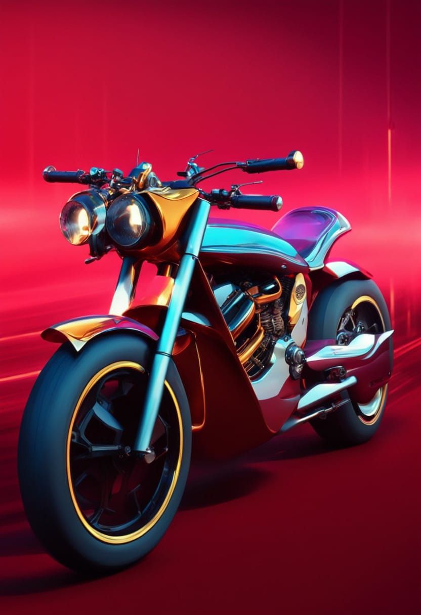 Hyper Realistic Café Racer in 3D