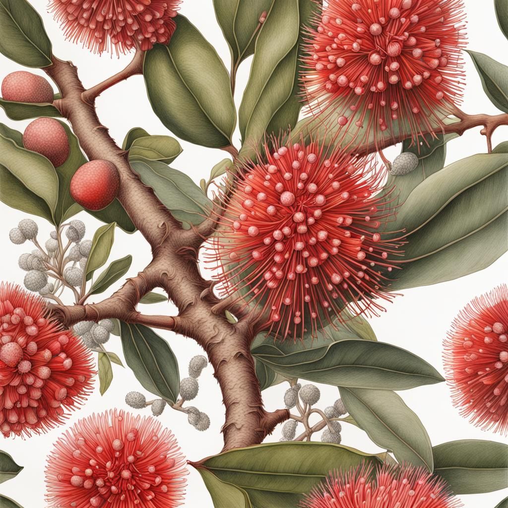 Australian Native Flora: Botanical Ink Drawings