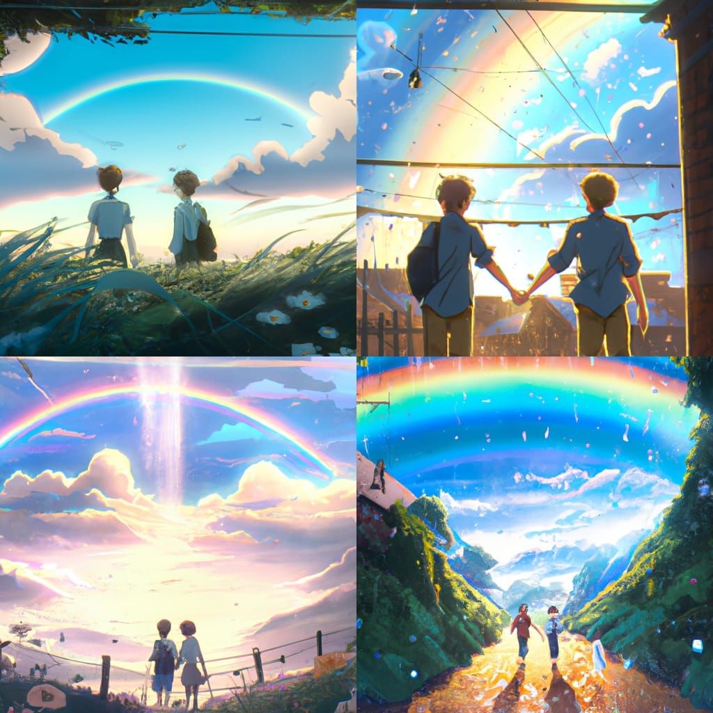 Anime Key Visual Inspired by Studio Ghibli