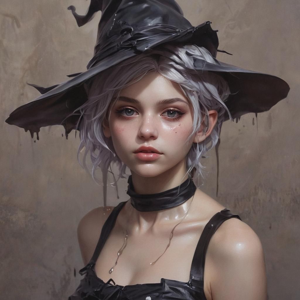 Pixie Witch in Dark Academia Wasteland