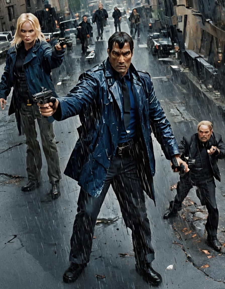 Explosive Movie Poster: Three NY Police in Action