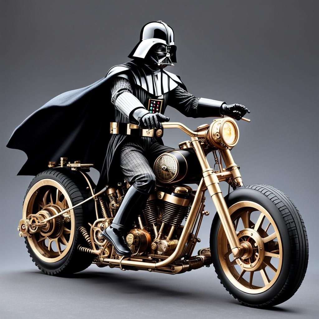 Steampunk Darth Vader as Elvis Presley