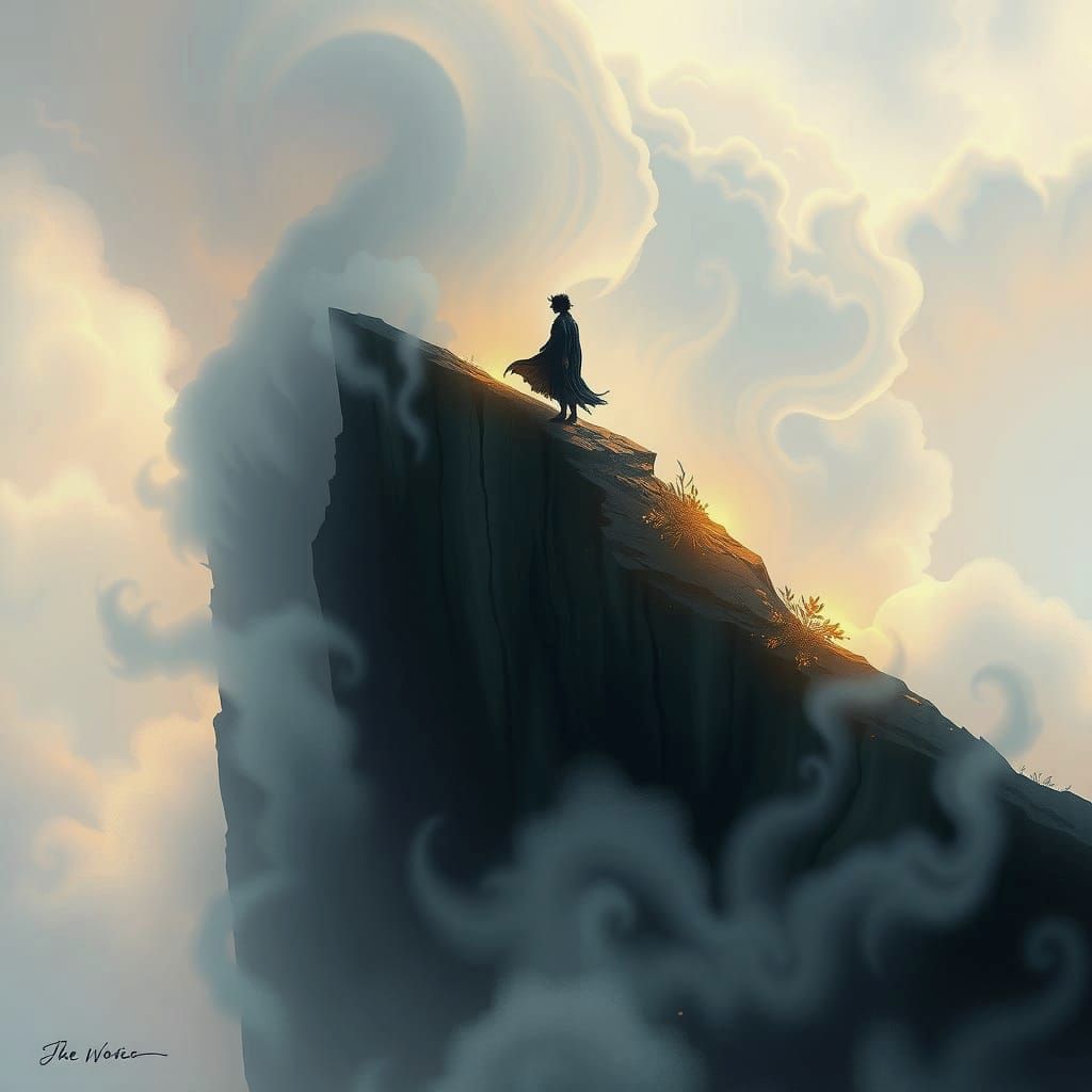 The Fool Tarot Card in Ethereal Style