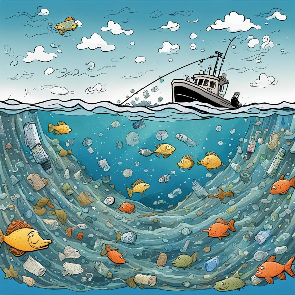 Cartoon Waves Reveal Underwater Waste