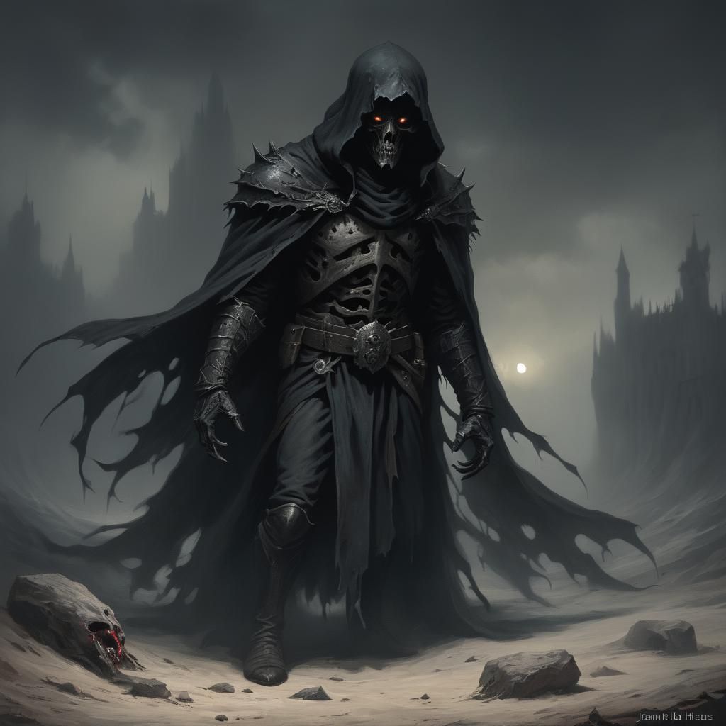 Grimdark Scene Inspired by Historical Art