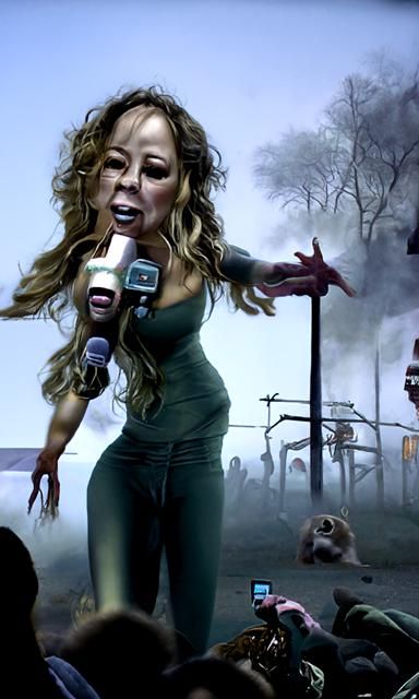 Mariah Carey Sings for Zombies in Dystopian Future