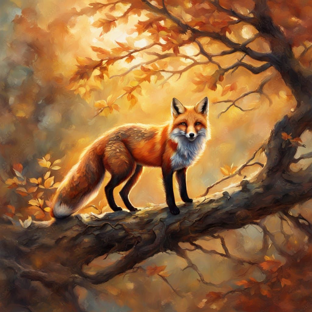 A red fox