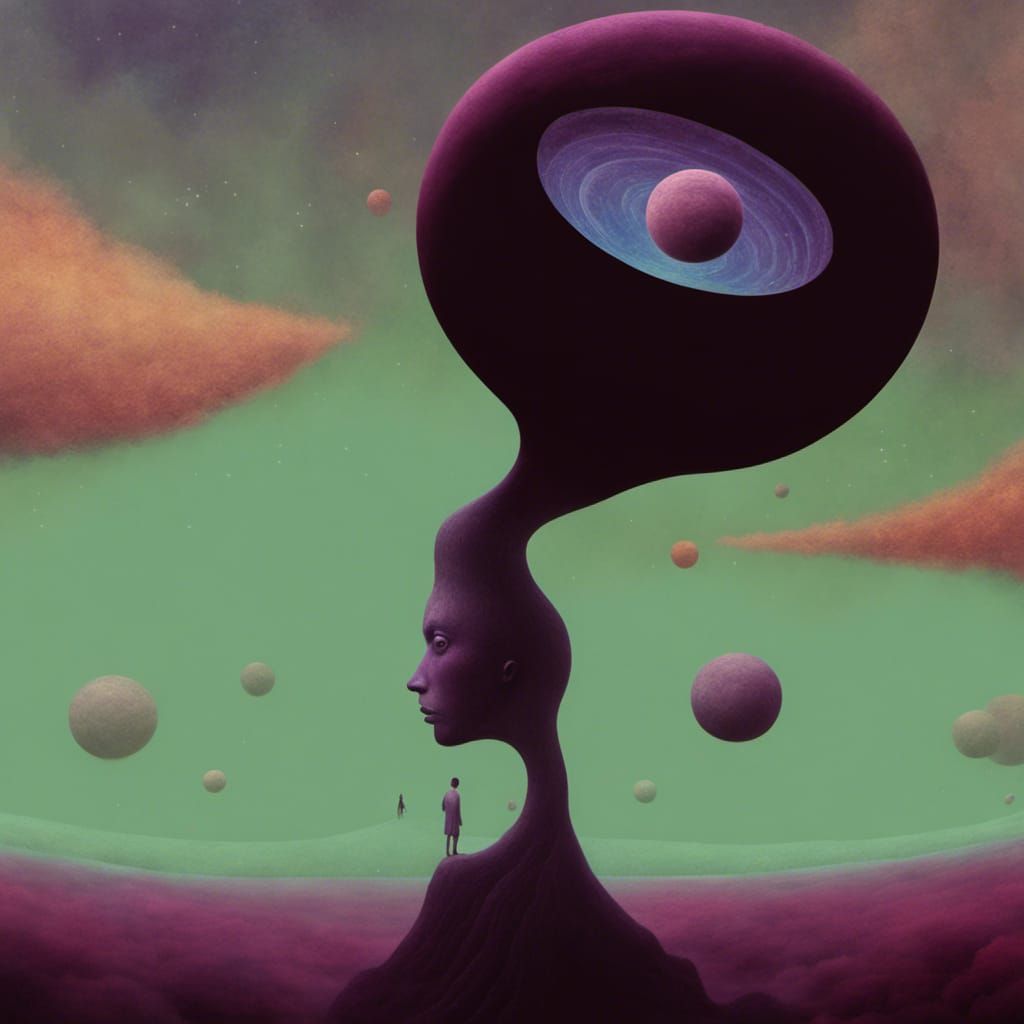 Surreal Distant Planets in 3D Digital Art