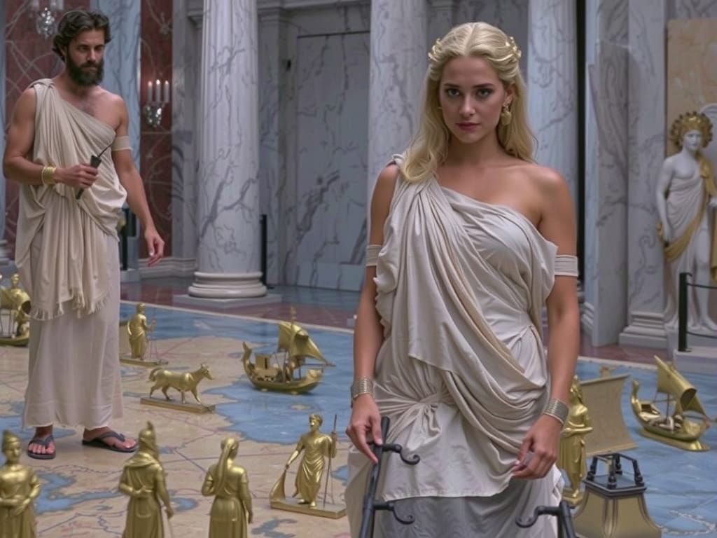 Zeus and Hera Control Mortal Fate Cinematic Masterpiece