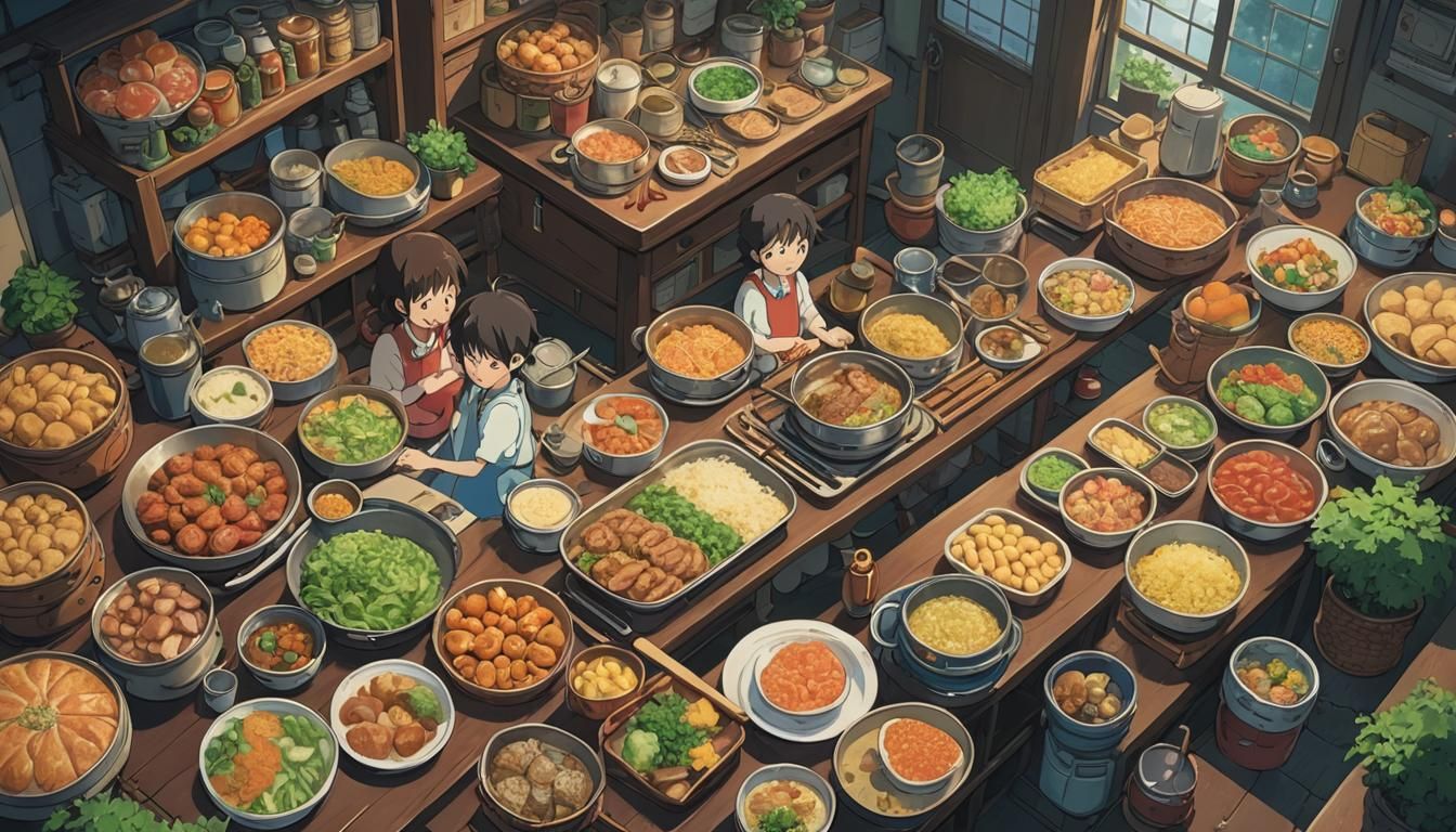 Anime Style Image Inspired by Studio Ghibli