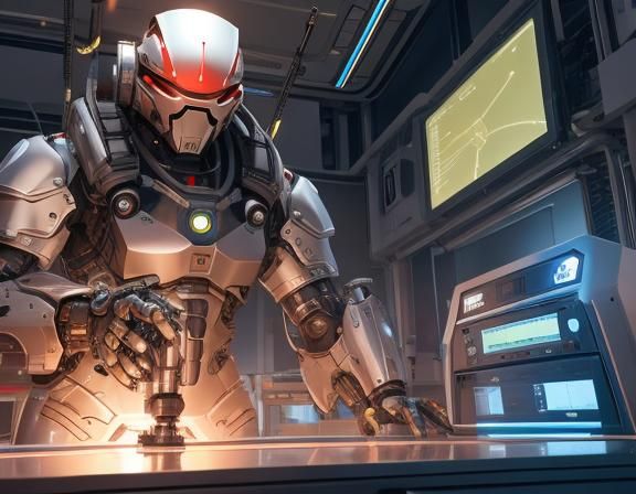 Robotic Arm Creates Iridescent Squid Embryo in Sci-Fi Lab