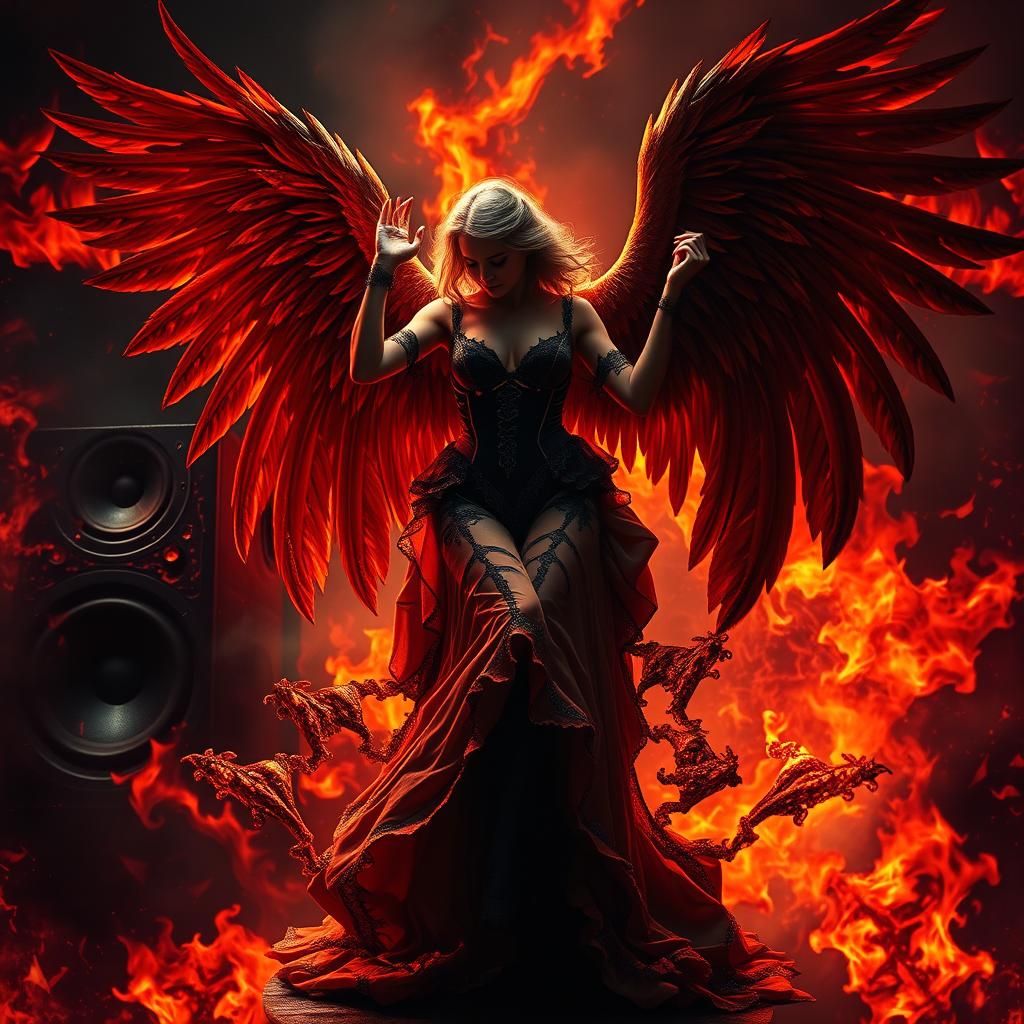 Diabolical Angel's Dance in Fractal Flames