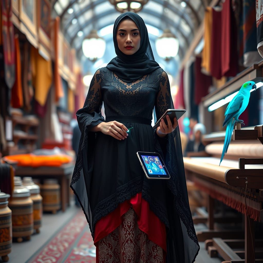 Futuristic Abaya Design: McQueen Meets Safavid Court