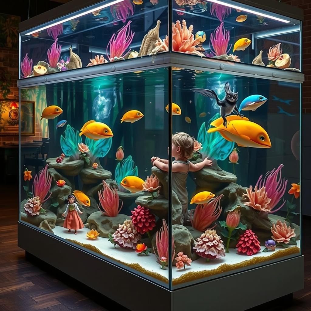 Enchanting Children in Dreamy Forest, Hyper-Realistic Matte ...