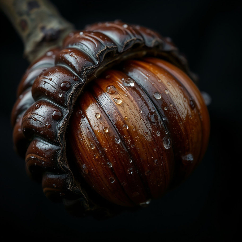 Hyper-Realistic Horse Chestnut Close-Up