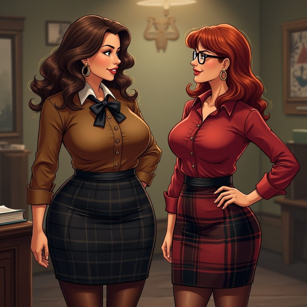 English Teachers Discuss Education in Vintage Office Comic S...