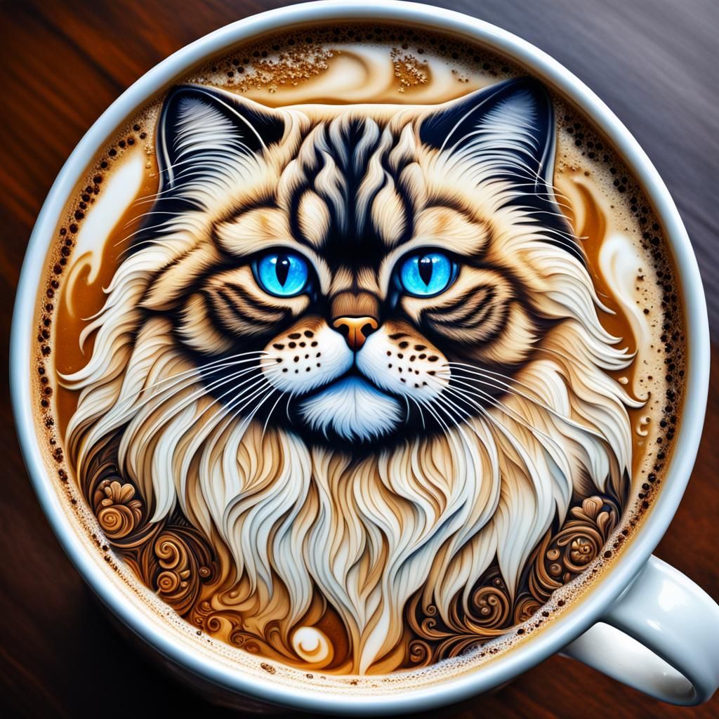 Sweet Blue Eyed Himalayan Latte Love