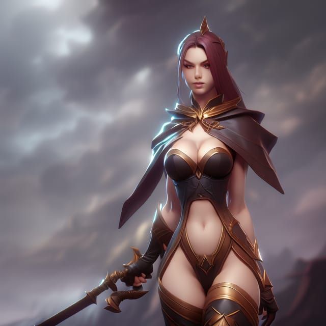 Tier Harribel: Sensual Outfit, Hyperdetailed Splash Art