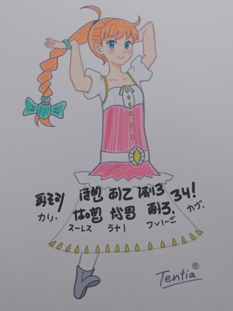 Cartoon Woman Floats with Princess Dress Parachute