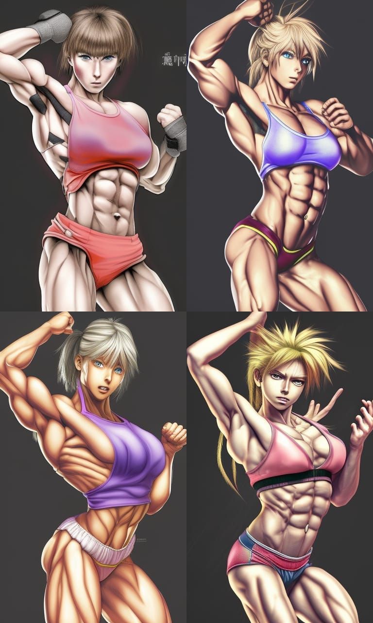 Streets of Rage Inspired Female Muscle Character