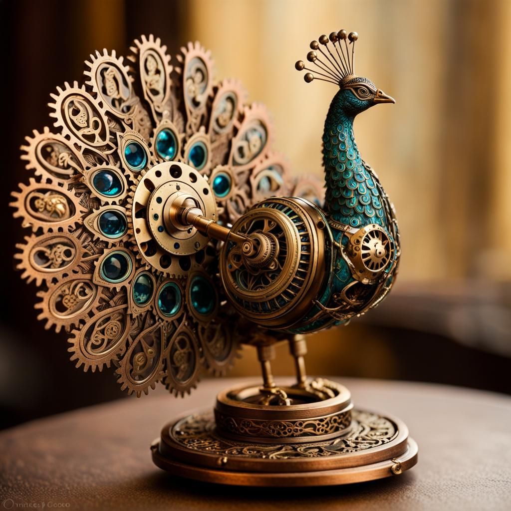 Steampunk Peacock
