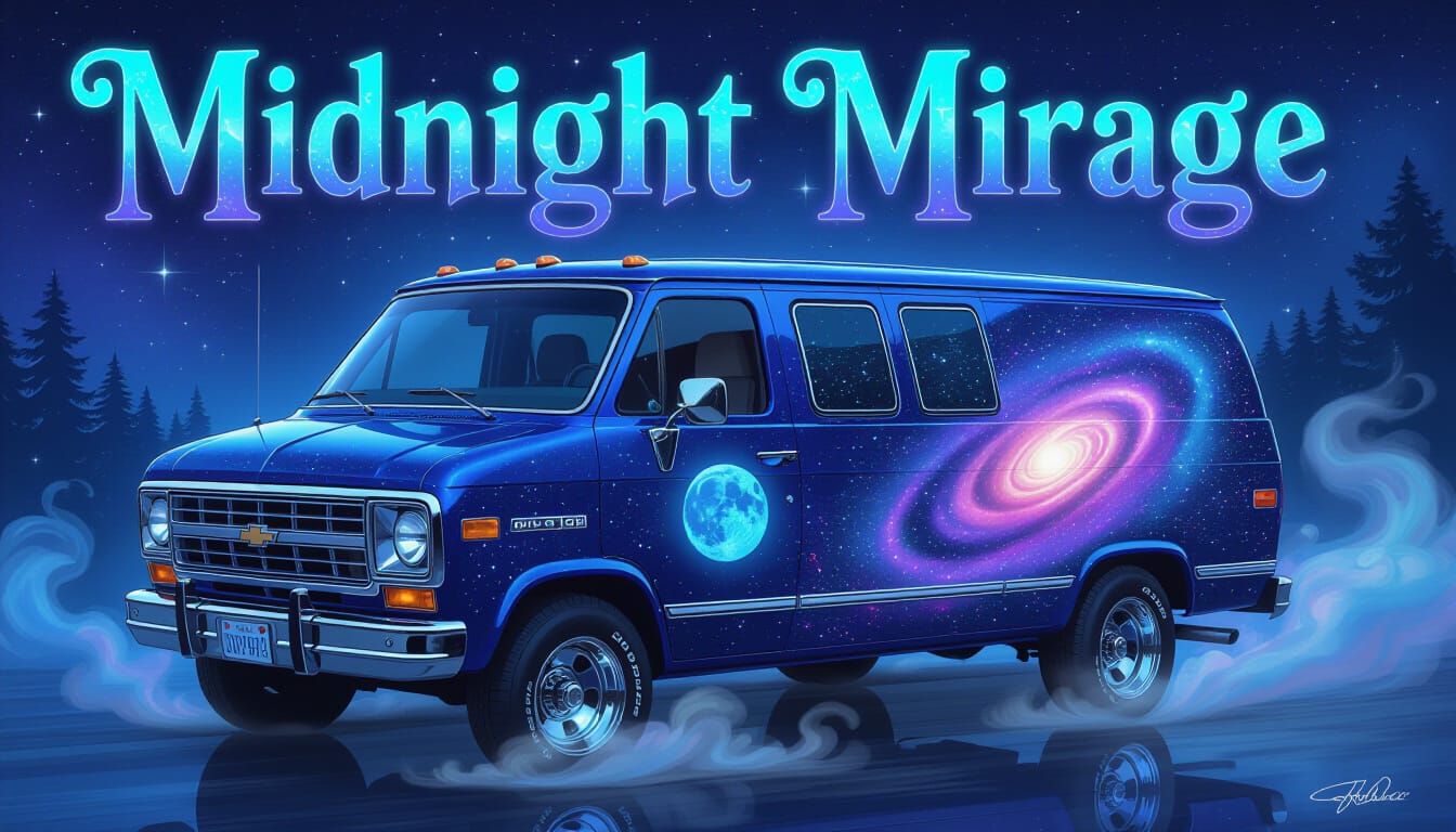 1978 Chevy Van 'Midnight Mirage' Galaxy Mural