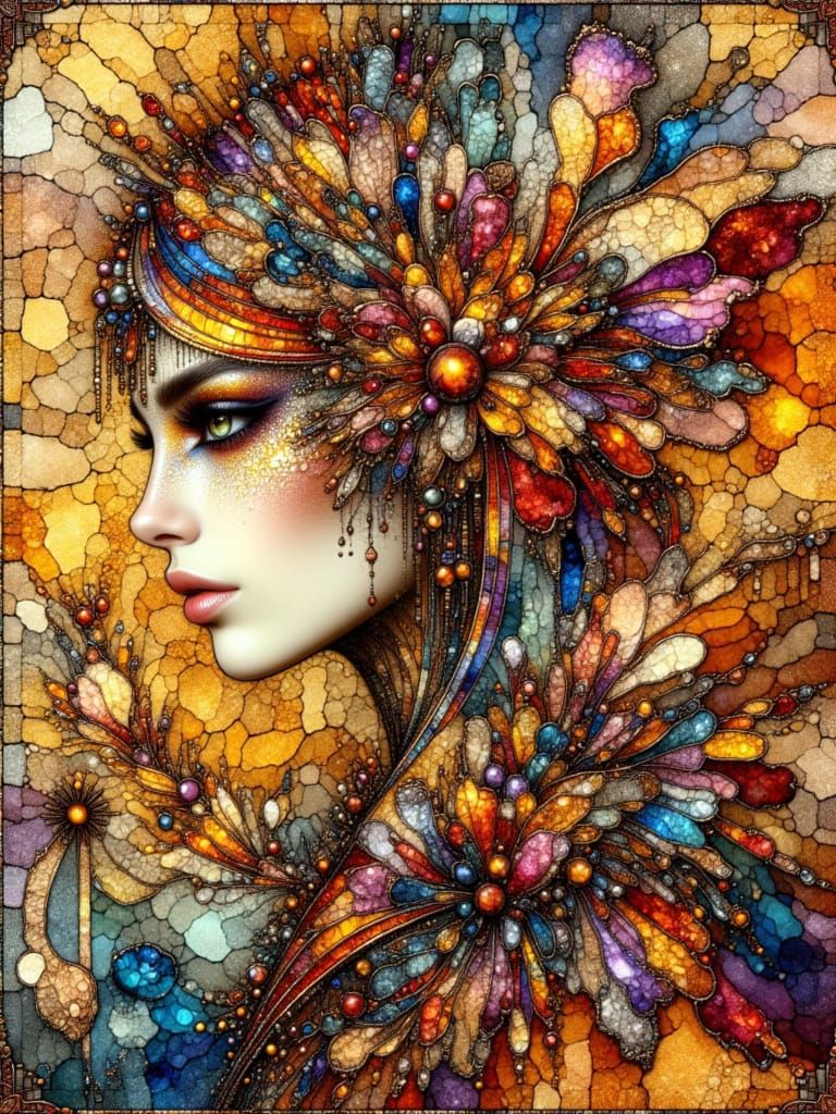 Surreal Abstract Composition of Elegant Beauty