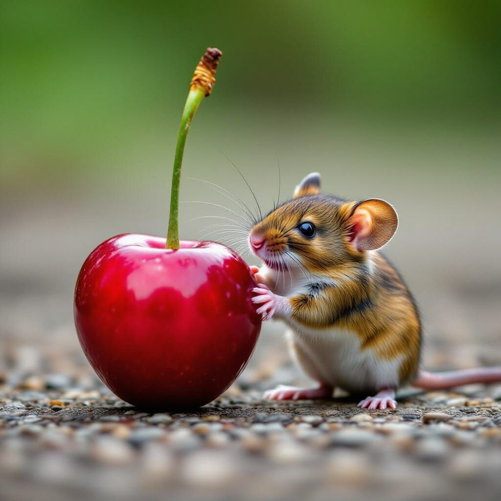 Surreal Cherry Mouse Hybrid