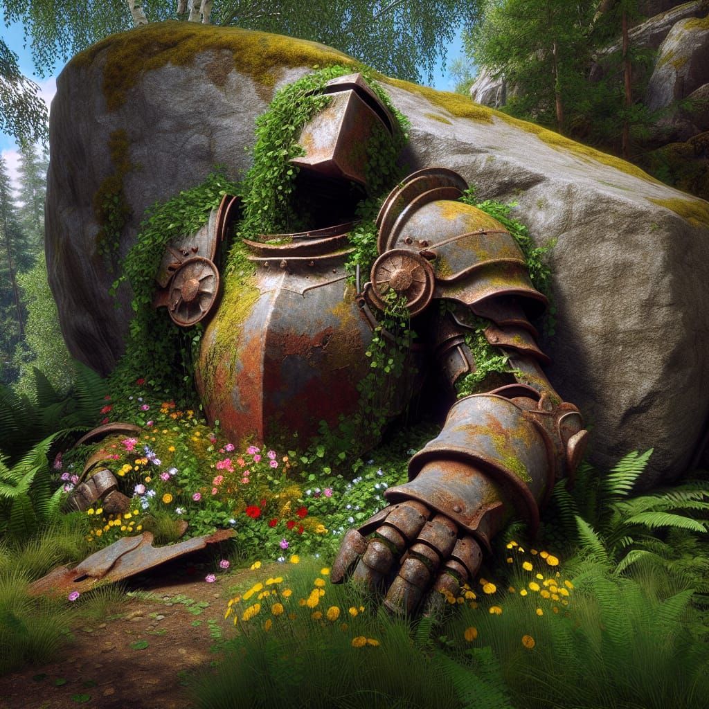 Weathered Armor in Bloom
