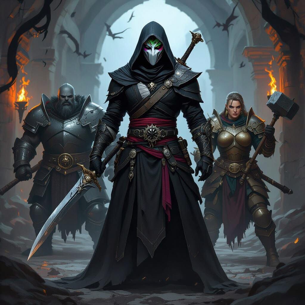 Dark Fantasy Mercenaries in Lockwood Style