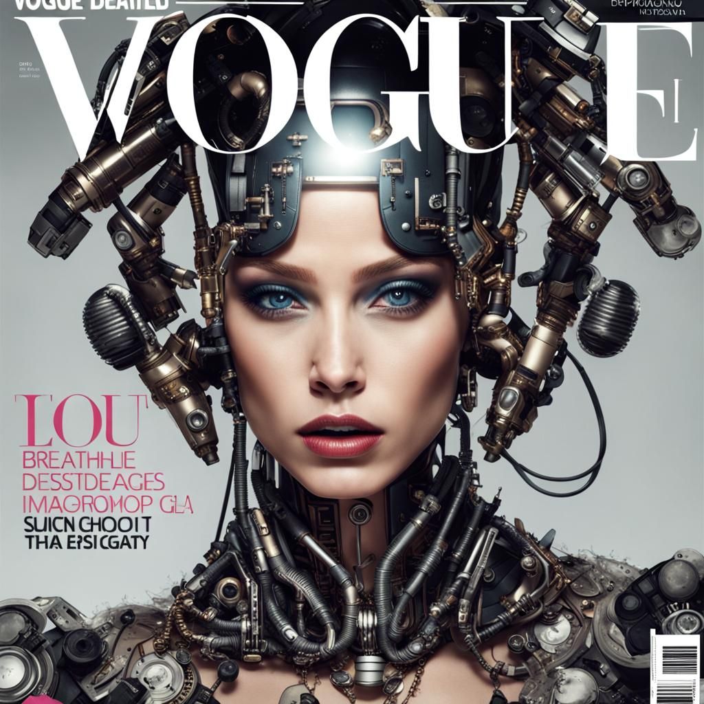 Biopunk Android Model on Vogue Cover