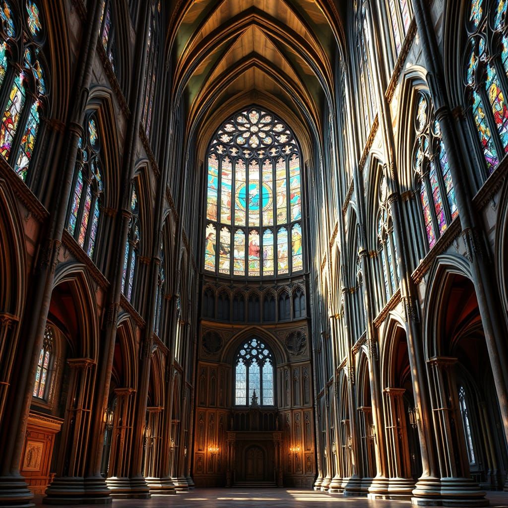 Grandiose Gothic Cathedral in Immersive 3D