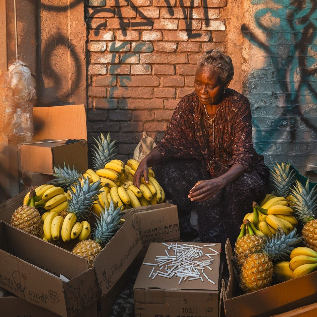 Johannesburg Street Vendor in McCurry Style