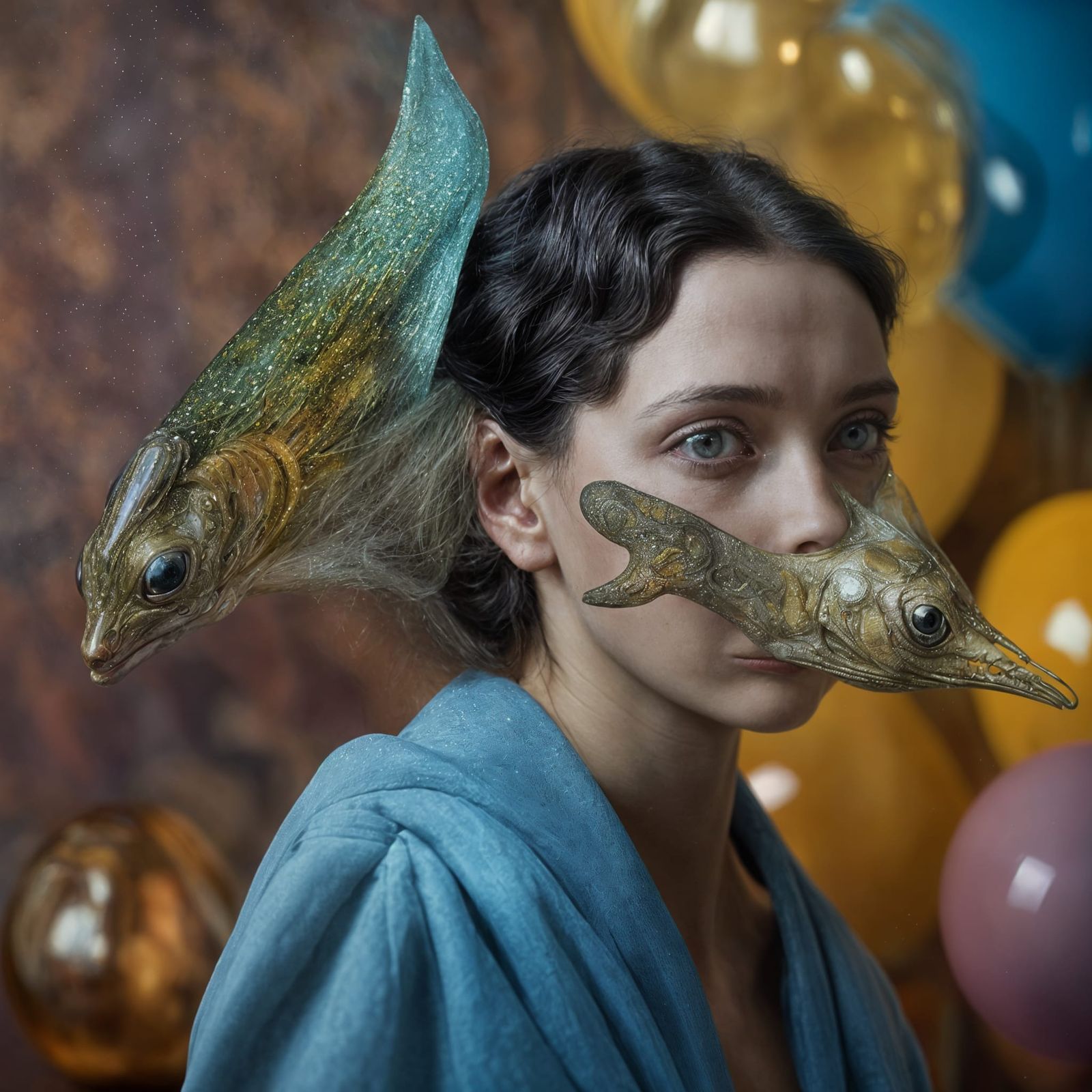 Ethereal Alien People Pets in Dreamy Magical Realism