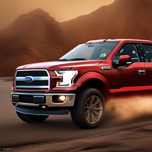 Ford F-150 Matte Painting in Fantasy Style