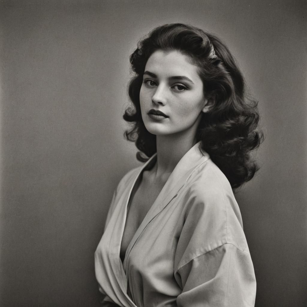 Elegant Beauty Portrait in Classic Style