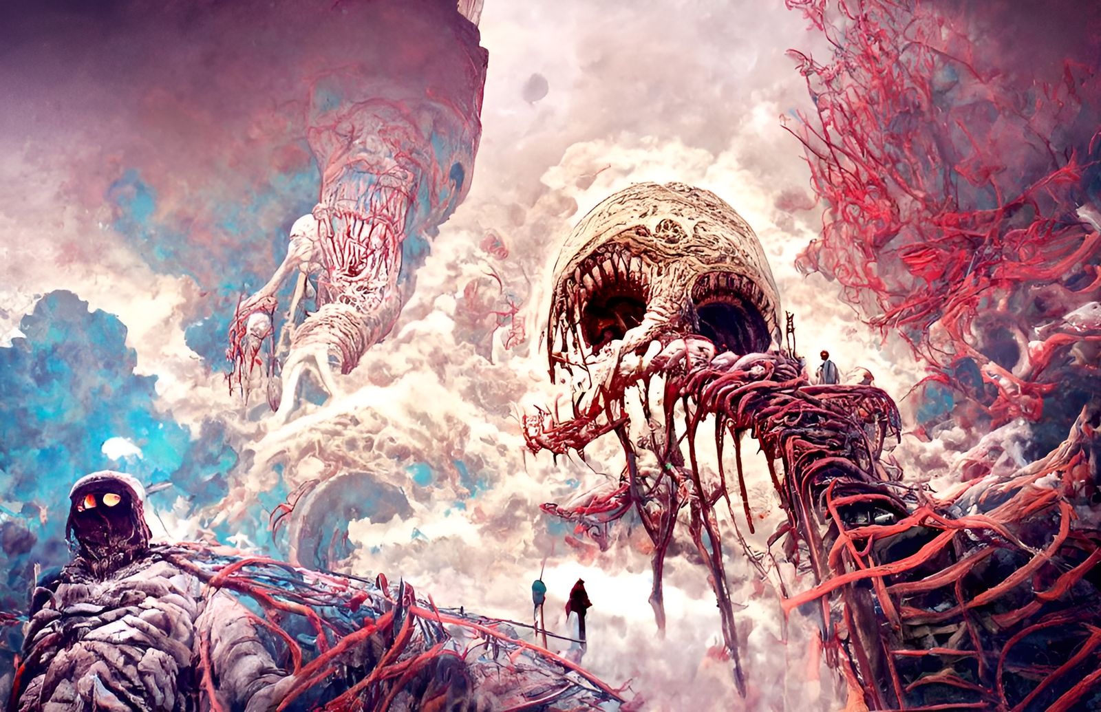 Enigmatic Horror World as Digital Illustration