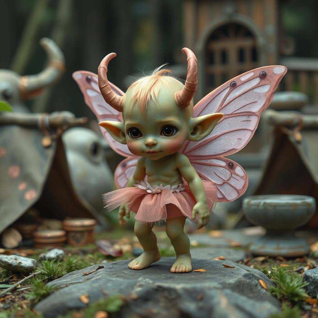 Tiny Orc with Butterfly Wings in Orc Encampment