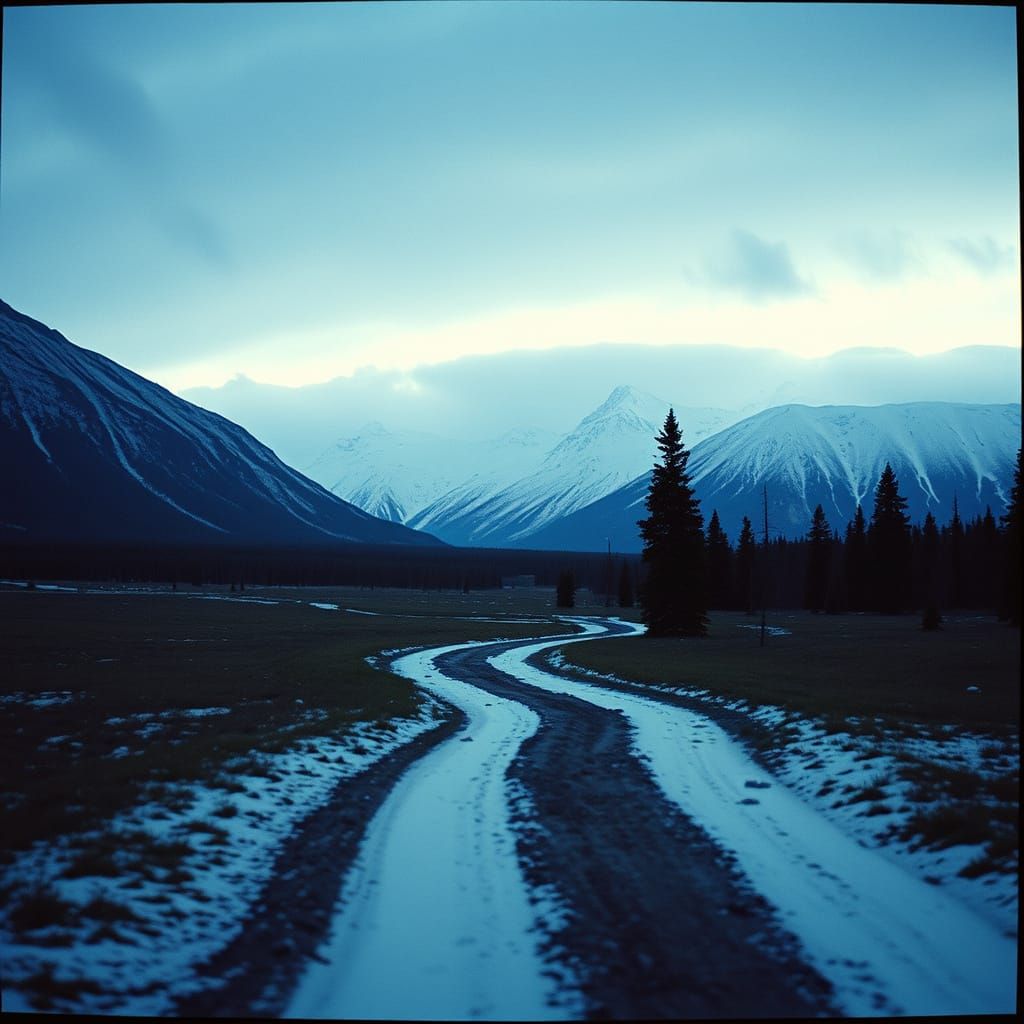 Northern Alaska Wilderness in Cinematic Film Style