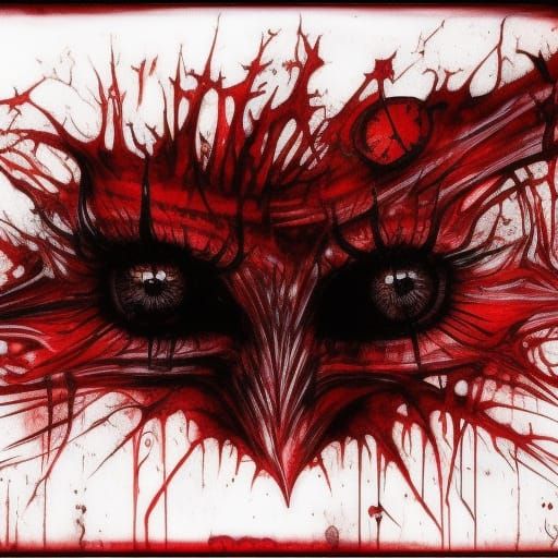 Dark Red Horror Concept Art