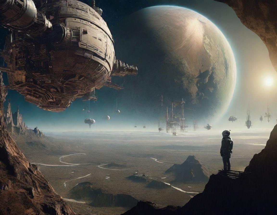 Epic Digital Matte Painting: Skylab Landscape