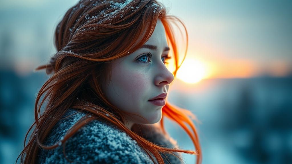 Winter's Hope Eternal in Cinematic Film Still