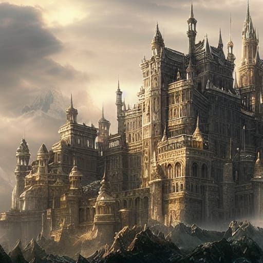 Epic Castles in Dramatic Digital Matte Painting