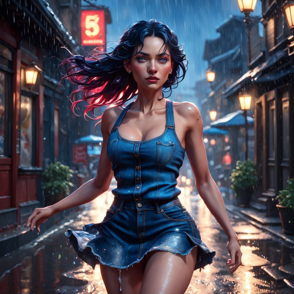 Ethereal Eastern European Dancer in Art Nouveau Style