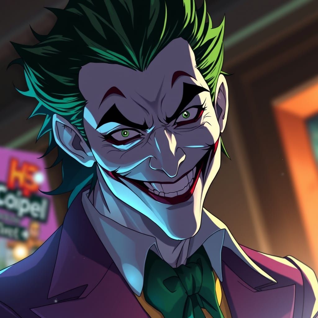Joker in Anime Photo Realism