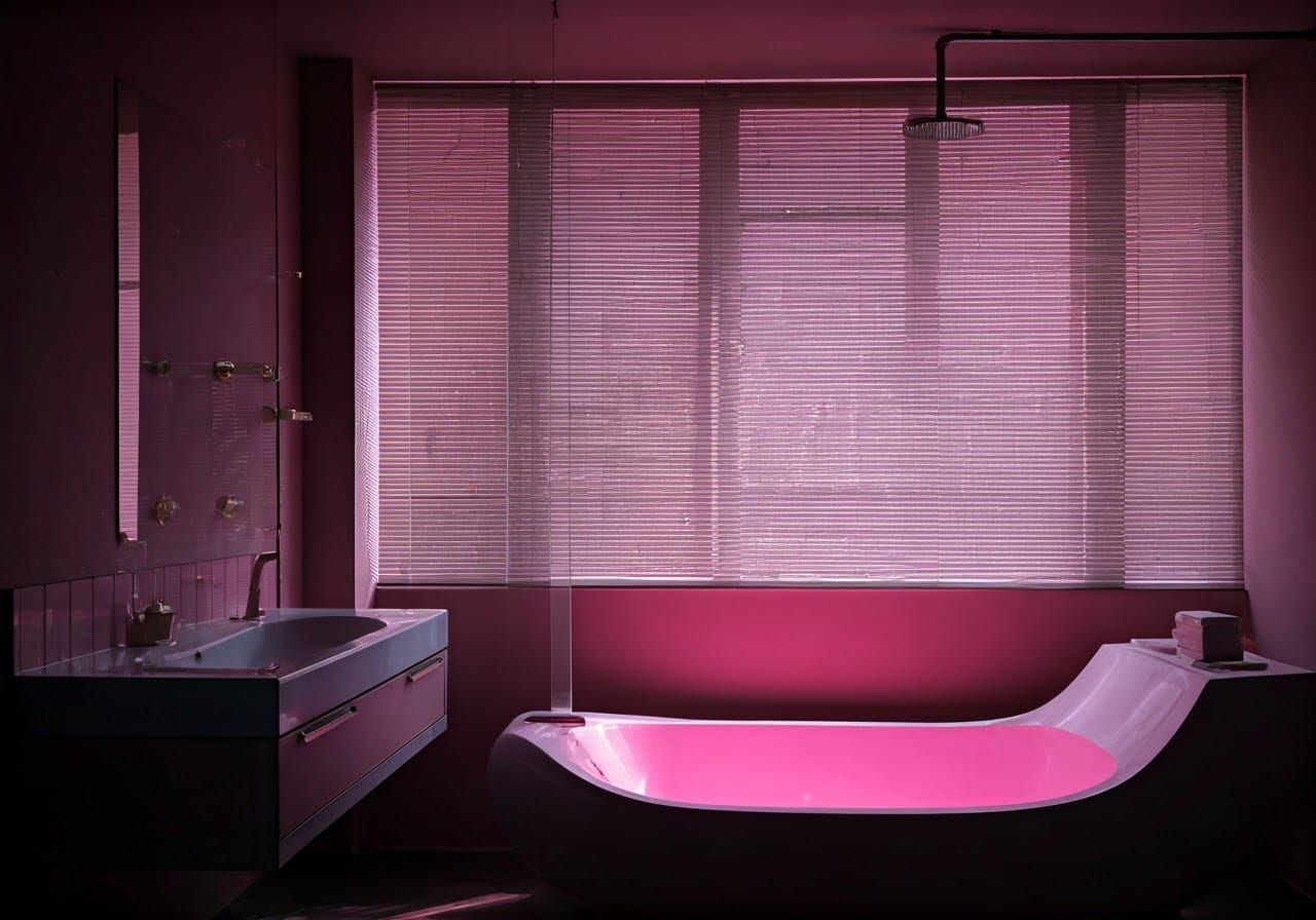 Modern Bathroom Interior in Chic Color Scheme